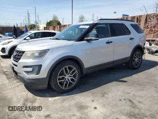 2016 Ford Explorer Sport with VIN 1FM5K8GT8GGB63085, listed as a Copart auction lot 50185475 with 166,612 mi miles and Salvage Title. Bid and sale history available at carsss.com. Image 1.