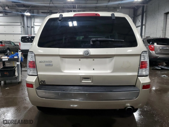 2010 Mercury Mariner Premier with VIN 4M2CN9H74AKJ06777, listed as a Copart auction lot 87920815 with 187,208 mi miles and Salvage Title. Bid and sale history available at carsss.com. Image 6.