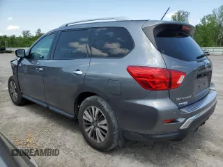 2017 Nissan Pathfinder SV z VIN 5N1DR2MM0HC638237, wystawiony jako Copart lot #59898825 z przebiegiem 96 551 mil mil oraz Szkoda całkowita • Salvage title. Historia ofert i sprzedaży dostępna na DreamBid. Obrazek 2.
