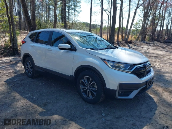 2020 Honda CR-V EX with VIN 2HKRW1H51LH407358, listed as a IAAI auction lot 41884373 with 51,051 mi miles and . Bid and sale history available at carsss.com. Image 1.