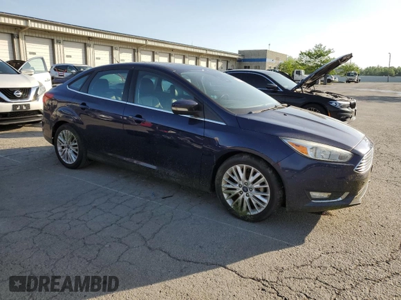 2017 Ford Focus Titanium with VIN 1FADP3J2XHL203959, listed as a Copart auction lot 55498465 with 68,154 mi miles and Salvage title. Bid and sale history available at DreamBid. Image 4.