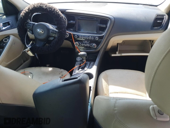 2014 Kia Optima Hybrid EX with VIN KNAGN4AD5E5066639, listed as a Copart auction lot 74722304 with 0 mi miles and Salvage Title. Bid and sale history available at carsss.com. Image 8.