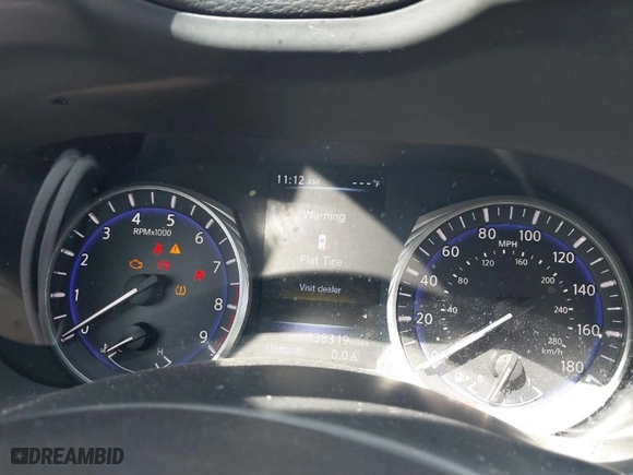 2015 Infiniti Q50 Premium with VIN JN1BV7AR4FM395093, listed as a IAAI auction lot 41907653 with 138,319 mi miles. Bid and sale history available at carsss.com. Image 7.