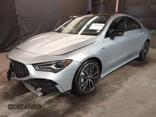 2025 Mercedes-Benz CLA with VIN W1K5J5BBXSN531314, listed as a IAAI auction lot 41998810 with 102 mi miles. Bid and sale history available at carsss.com. Image 20.