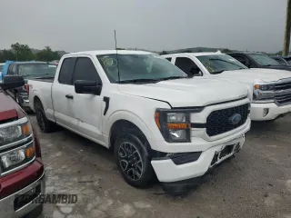 2023 Ford F-150 XL with VIN 1FTEX1CP3PKD50009, listed as a Copart auction lot 59509115 with 90,138 mi miles and Salvage title. Bid and sale history available at DreamBid. Image 4.