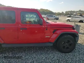 2021 Jeep Wrangler Unlimited Sahara z VIN 1C4HJXEGXMW631033, wystawiony jako Copart lot #75080754 z przebiegiem 52 857 mil mil oraz Szkoda całkowita • Salvage title. Historia ofert i sprzedaży dostępna na DreamBid. Obrazek 11.