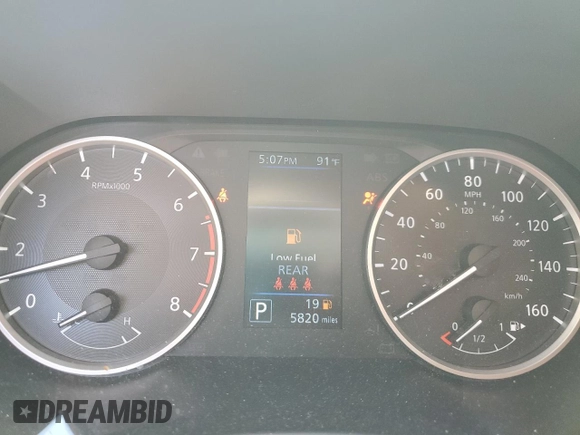 2024 Nissan Sentra S with VIN 3N1AB8BV2RY376985, listed as a Copart auction lot 53404155 with 5,820 mi miles and Non Repairable. Bid and sale history available at DreamBid. Image 9.