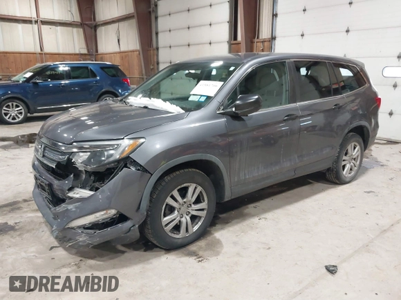 2016 Honda Pilot LX with VIN 5FNYF6H1XGB111488, listed as a IAAI auction lot 41581706 with 100,028 mi miles. Bid and sale history available at carsss.com. Image 2.