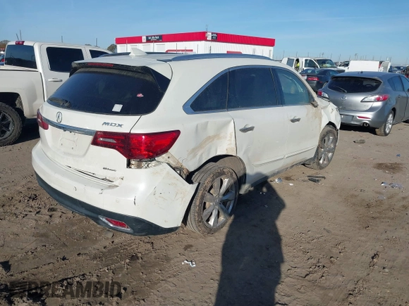 2014 Acura MDX Advance with VIN 5FRYD4H8XEB043793, listed as a IAAI auction lot 41092262 with 140,792 mi miles and . Bid and sale history available at carsss.com. Image 4.