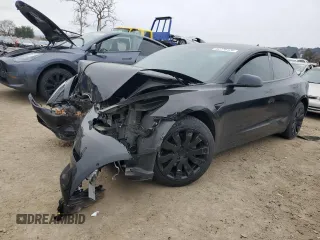2021 Tesla Model 3 Standard Range Plus with VIN 5YJ3E1EA6MF877752, listed as a Copart auction lot 44776425 with 0 mi miles and Salvage Title. Bid and sale history available at carsss.com. Image 1.