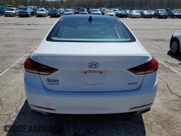 2016 Hyundai Genesis 3.8L z VIN KMHGN4JE9GU117351, wystawiony jako Copart lot #52179085 z przebiegiem 121 280 mil mil oraz Szkody całkowita. Historia ofert i sprzedaży dostępna na DreamBid. Obrazek 6.