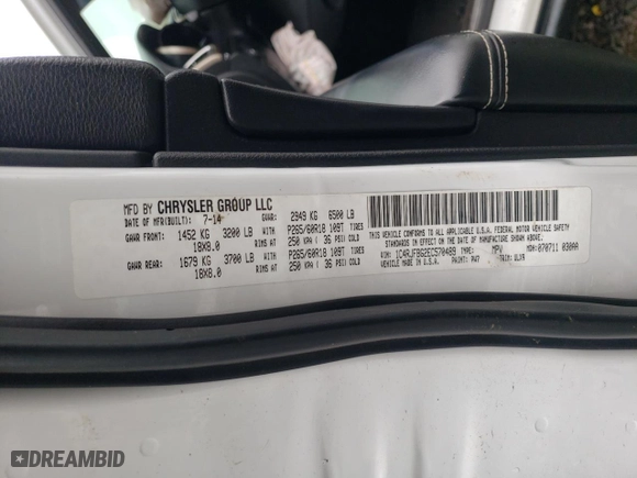 2014 Jeep Grand Cherokee Limited with VIN 1C4RJFBG2EC570489, listed as a Copart auction lot 43905855 with 0 mi miles and Salvage Title. Bid and sale history available at carsss.com. Image 14.