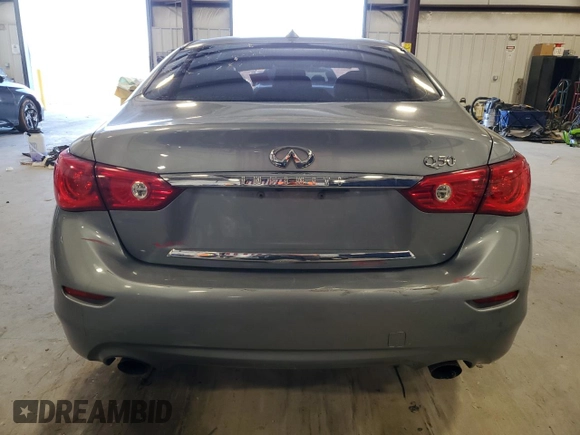 2014 Infiniti Q50 Hybrid Sport with VIN JN1AV7AP2EM690640, listed as a Copart auction lot 46405715 with 230,507 mi miles and Salvage Title. Bid and sale history available at carsss.com. Image 6.