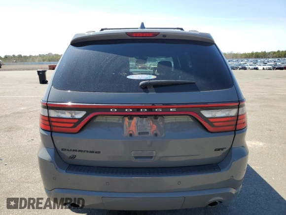 2019 Dodge Durango GT Plus with VIN 1C4RDJDG9KC754878, listed as a Copart auction lot 53489095 with 95,223 mi miles and Salvage Title. Bid and sale history available at DreamBid. Image 6.