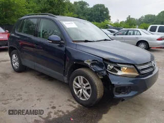 2016 Volkswagen Tiguan S z VIN WVGAV7AXXGW610355, wystawiony jako IAAI lot #42449257 z przebiegiem 134 838 mil mil oraz . Historia ofert i sprzedaży dostępna na DreamBid. Obrazek 1.