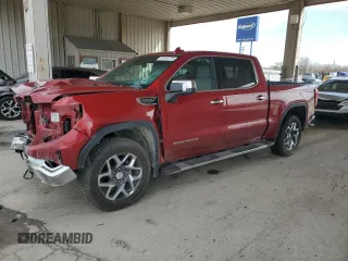 2025 GMC Sierra 1500 SLT z VIN 3GTUUDED1SG208735, wystawiony jako Copart lot #51596775 z przebiegiem Nie podano mil oraz Szkoda całkowita • Salvage title. Historia ofert i sprzedaży dostępna na DreamBid. Obrazek 1.