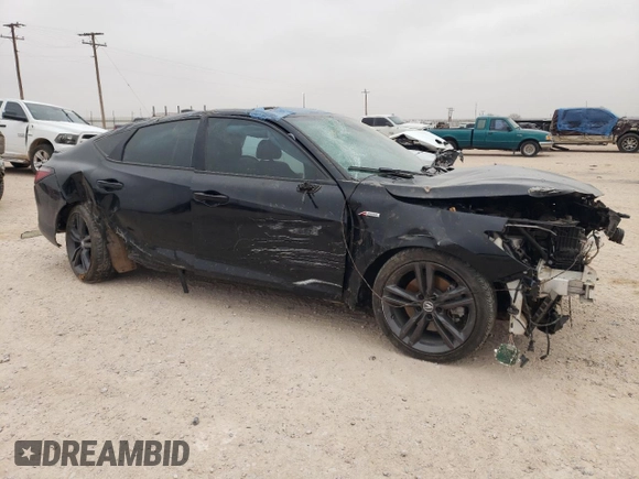 2023 Acura Integra w/A-Spec Package with VIN 19UDE4H31PA022989, listed as a Copart auction lot 44008855 with Not Provided miles and Salvage Title. Bid and sale history available at DreamBid. Image 4.
