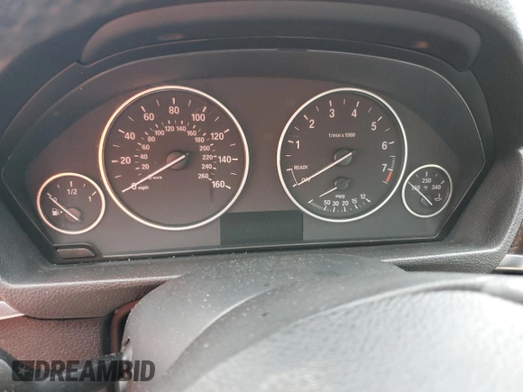 2015 BMW 3 Series 320i xDrive with VIN WBA3C3G56FNS73749, listed as a Copart auction lot 49975215 with Not provided miles and Salvage title. Bid and sale history available at DreamBid. Image 9.