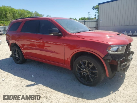 2018 Dodge Durango GT with VIN 1C4RDJDG9JC409204, listed as a Copart auction lot 53118375 with 91,122 mi miles and Salvage Title. Bid and sale history available at DreamBid. Image 4.