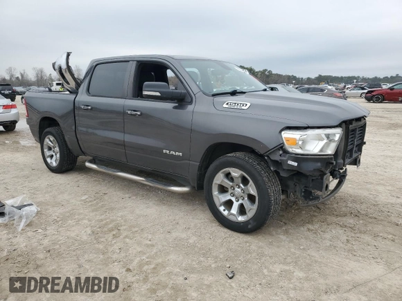 2020 Ram 1500 Lone Star with VIN 1C6RREFT8LN372504, listed as a Copart auction lot 45319515 with 93,460 mi miles and Salvage title. Bid and sale history available at DreamBid. Image 4.