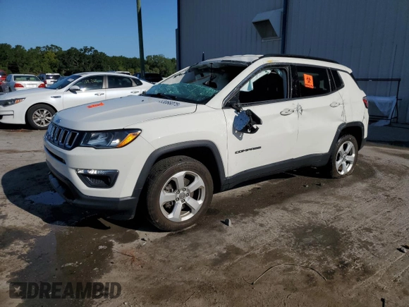 2018 Jeep Compass Altitude with VIN 3C4NJDBB8JT423289, listed as a Copart auction lot 53066075 with Not provided miles and Salvage title. Bid and sale history available at DreamBid. Image 1.