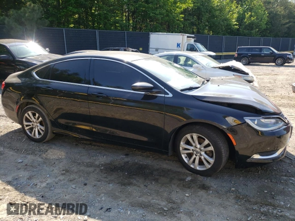 2015 Chrysler 200 Limited with VIN 1C3CCCAB3FN504967, listed as a Copart auction lot 56356125 with 153,067 mi miles and Salvage title. Bid and sale history available at DreamBid. Image 4.