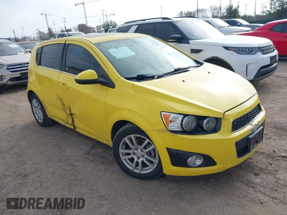 2016 Chevrolet Sonic LT with VIN 1G1JC6SHXG4122619, listed as a IAAI auction lot 41536759 with 54,498 mi miles. Bid and sale history available at carsss.com. Image 1.