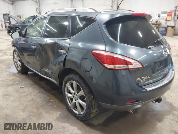 2013 Nissan Murano SV with VIN JN8AZ1MW8DW321094, listed as a IAAI auction lot 42077637 with 94,945 mi miles. Bid and sale history available at carsss.com. Image 3.
