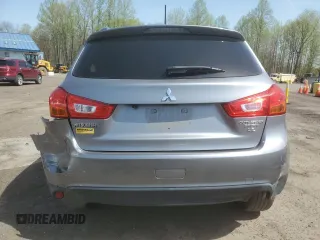 2015 Mitsubishi Outlander GT with VIN 4A4AP4AW0FE039332, listed as a Copart auction lot 54896985 with 61,733 mi miles and Salvage title. Bid and sale history available at DreamBid. Image 6.