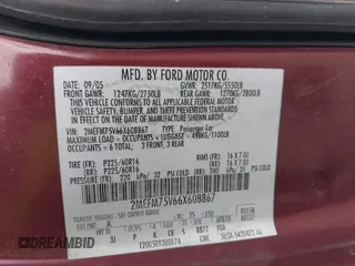 2006 Mercury Grand Marquis LS Premium с VIN 2MEFM75V66X608867, выставлен на аукционе IAAI как лот 42424194 с пробегом 8 201 миль миль и . История ставок и продаж доступна на DreamBid. Изображение 9.