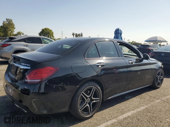 2019 Mercedes-Benz C 300 z VIN 55SWF8DB6KU300132, wystawiony jako Copart lot #62847335 z przebiegiem 82 533 mil mil oraz Szkoda całkowita • Salvage title. Historia ofert i sprzedaży dostępna na DreamBid. Obrazek 3.
