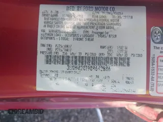 2008 Lincoln MKZ with VIN 3LNHM28T98R642886, listed as a IAAI auction lot 41437207 with 1 mi miles. Bid and sale history available at carsss.com. Image 9.
