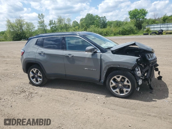 2020 Jeep Compass Limited z VIN 3C4NJDCB4LT137148, wystawiony jako Copart lot #59091465 z przebiegiem 48 117 mil mil oraz Szkoda całkowita • Salvage title. Historia ofert i sprzedaży dostępna na DreamBid. Obrazek 4.