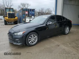 2014 Infiniti Q50 Premium with VIN JN1BV7AR5EM702785, listed as a Copart auction lot 53533525 with 98,054 mi miles and Salvage Title. Bid and sale history available at carsss.com. Image 1.