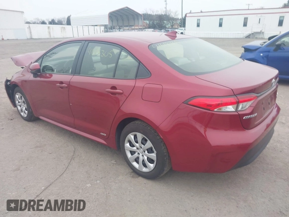 2023 Toyota Corolla Hybrid LE with VIN JTDBDMHE2PJ000249, listed as a IAAI auction lot 41618305 with 47,925 mi miles. Bid and sale history available at carsss.com. Image 3.
