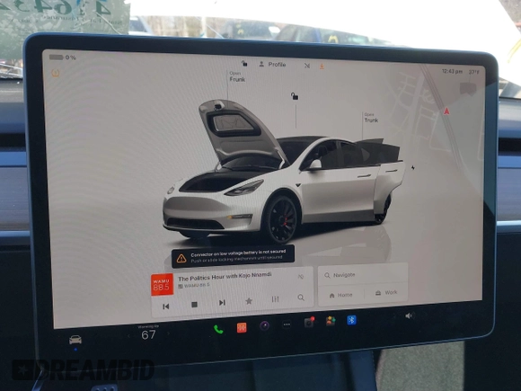 2022 Tesla Model Y Performance with VIN 7SAYGDEF5NF542189, listed as a IAAI auction lot 41643254 with 18,865 mi miles and . Bid and sale history available at DreamBid. Image 17.