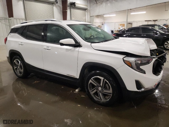 2020 GMC Terrain SLT with VIN 3GKALVEV9LL266237, listed as a Copart auction lot 45402185 with 131,144 mi miles and Salvage Title. Bid and sale history available at carsss.com. Image 4.