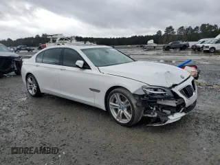 2014 BMW 7 Series 740Li with VIN WBAYE4C5XED138323, listed as a Copart auction lot 83704044 with 109,754 mi miles and Salvage Title. Bid and sale history available at carsss.com. Image 4.