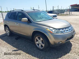 2003 Nissan Murano SL with VIN JN8AZ08T33W108417, listed as a IAAI auction lot 41838356 with 272,106 mi miles and . Bid and sale history available at DreamBid. Image 1.