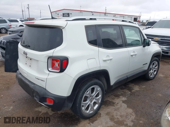 2018 Jeep Renegade Limited with VIN ZACCJADB1JPH47503, listed as a IAAI auction lot 41564796 with 91,226 mi miles and . Bid and sale history available at DreamBid. Image 4.