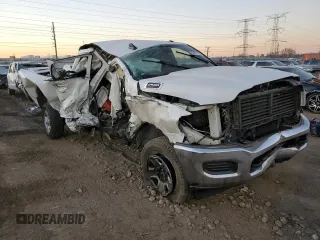 2022 Ram 2500 Tradesman with VIN 3C6UR5CJ2NG125553, listed as a Copart auction lot 80097334 with 0 mi miles and Salvage Title. Bid and sale history available at carsss.com. Image 4.