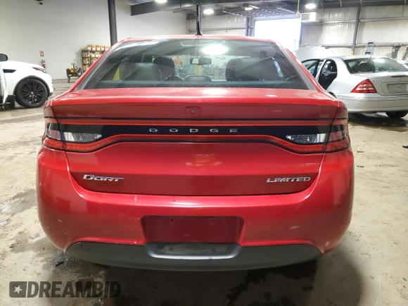 2013 Dodge Dart Limited with VIN 1C3CDFCA7DD188799, listed as a Copart auction lot 57661195 with 26,774 mi miles and Salvage title. Bid and sale history available at DreamBid. Image 6.