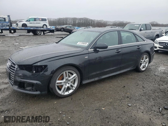 2017 Audi A6 Premium with VIN WAUF8AFC1HN070385, listed as a Copart auction lot 51769695 with 49,684 mi miles and Salvage Title. Bid and sale history available at carsss.com. Image 1.