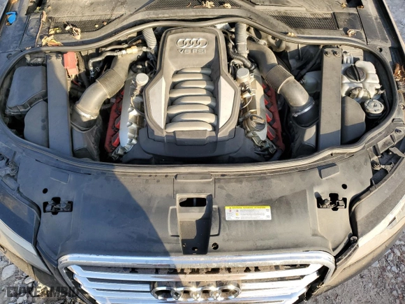 2012 Audi A8 L with VIN WAURVAFD3CN009319, listed as a Copart auction lot 74058904 with 0 mi miles and Salvage Title. Bid and sale history available at carsss.com. Image 11.