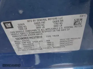 2017 Chevrolet Silverado 1500 LT with VIN 1GCVKREC1HZ273513, listed as a IAAI auction lot 41875769 with 153,164 mi miles. Bid and sale history available at carsss.com. Image 9.