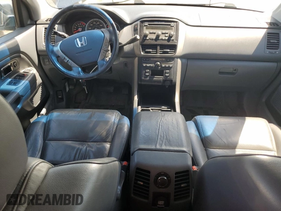 2006 Honda Pilot EX-L with VIN 5FNYF28546B045353, listed as a Copart auction lot 53646695 with 107,325 mi miles and Salvage Title. Bid and sale history available at DreamBid. Image 8.