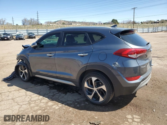 2017 Hyundai Tucson Sport with VIN KM8J3CA25HU310531, listed as a Copart auction lot 51484795 with 102,607 mi miles and Salvage Title. Bid and sale history available at DreamBid. Image 2.