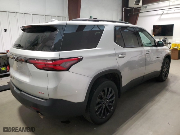 2022 Chevrolet Traverse RS with VIN 1GNERJKW2NJ108129, listed as a Copart auction lot 87928905 with 91,661 mi miles and Clean Title. Bid and sale history available at carsss.com. Image 3.