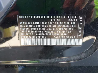 2014 Volkswagen Jetta S z VIN 3VW2K7AJ9EM207135, wystawiony jako IAAI lot #42316176 z przebiegiem 237 752 mil mil oraz . Historia ofert i sprzedaży dostępna na DreamBid. Obrazek 9.