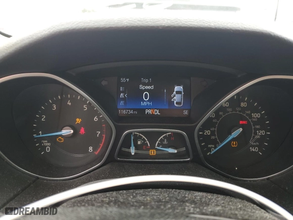 2015 Ford Focus SE with VIN 1FADP3F27FL351072, listed as a Copart auction lot 48411645 with 116,734 mi miles and Clean Title. Bid and sale history available at carsss.com. Image 9.